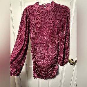 Vici velvet purple mini bodycon dress - worn once